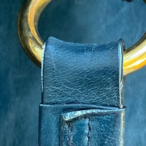 PRADA Large Blue Vitello Shine Leather Hobo - Picture 17 of 17